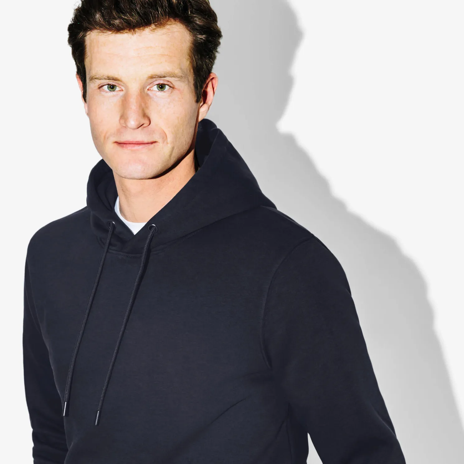 Effen sweater met kap