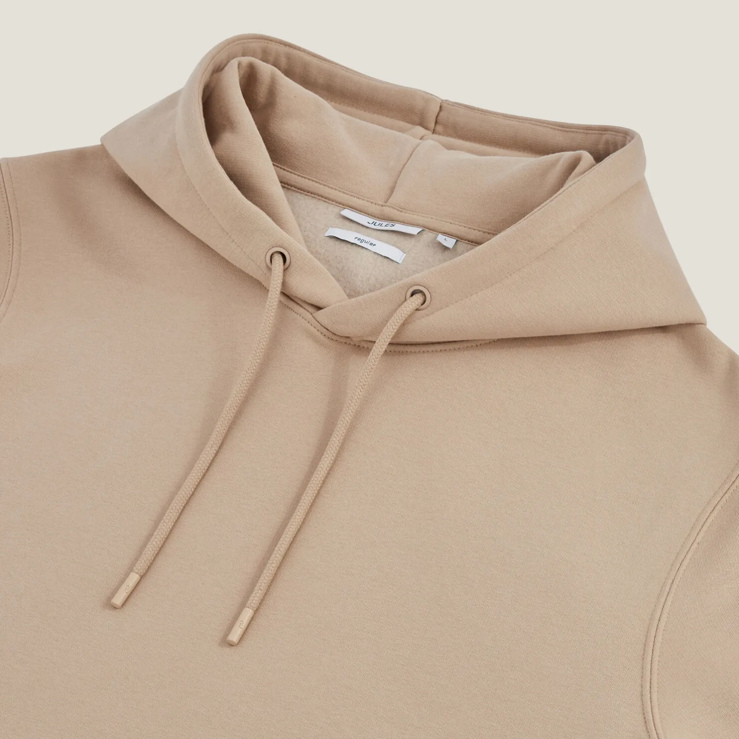 Effen sweater met kap