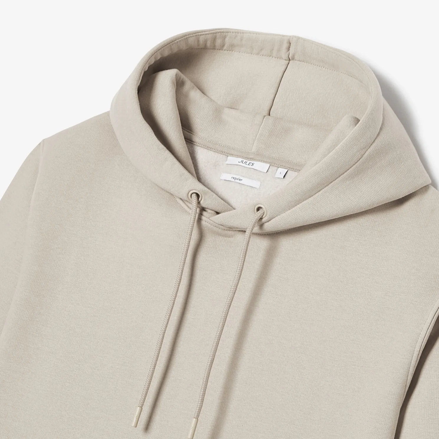 Effen sweater met kap