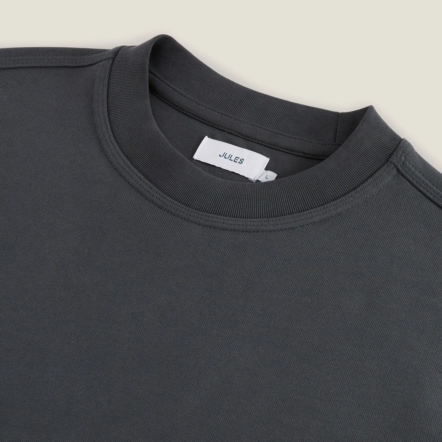 Effen sweater met ronde hals