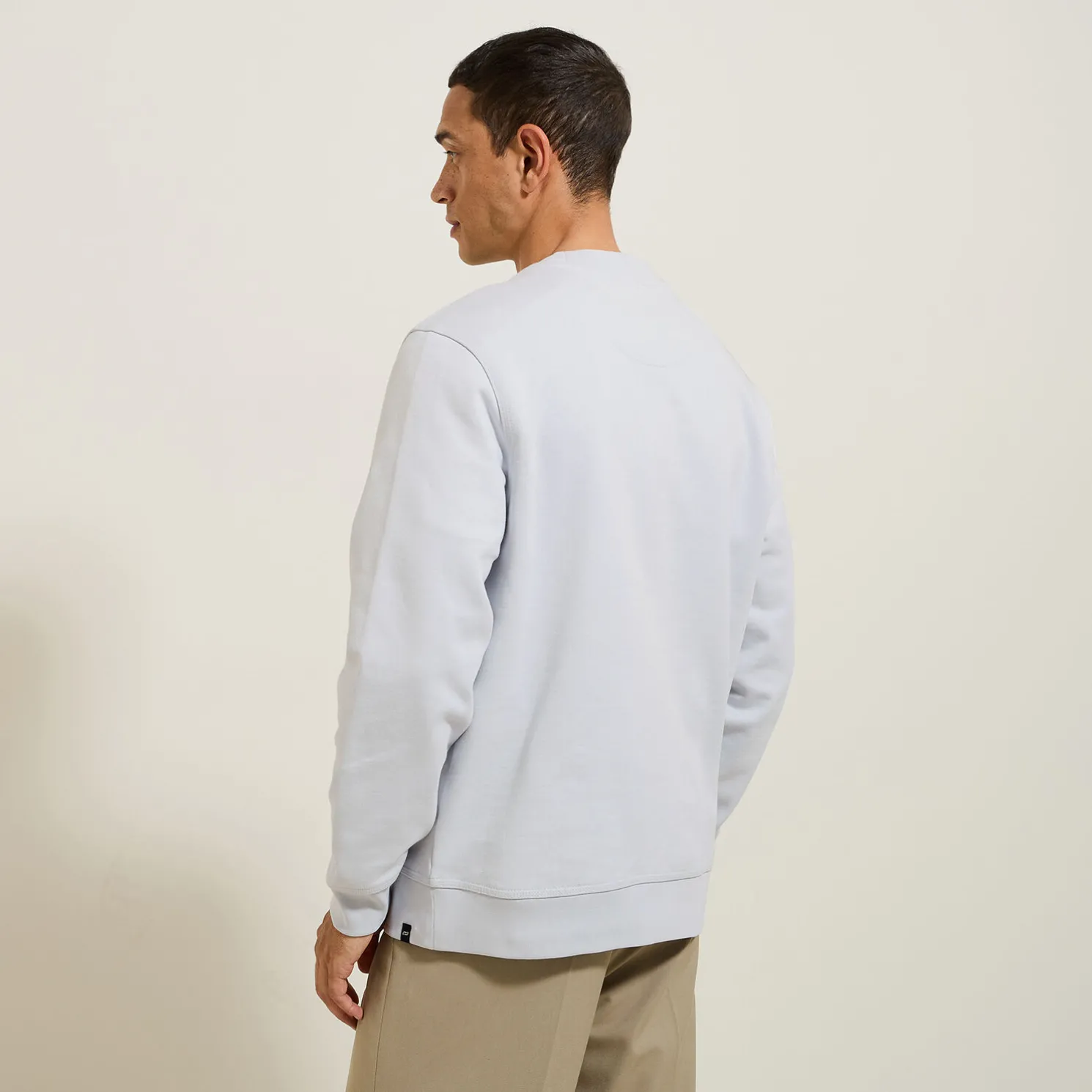 Effen sweater met ronde hals