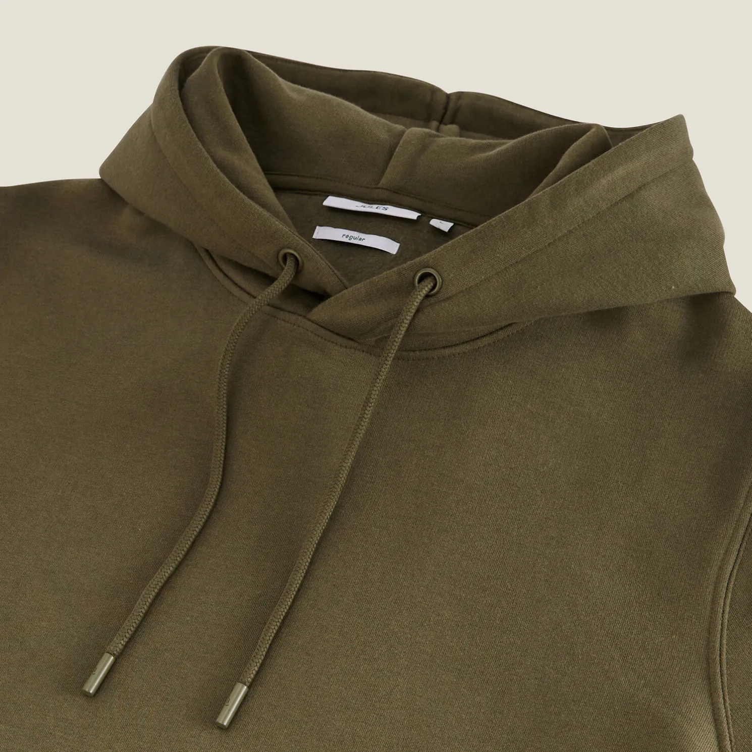 Effen sweater met kap