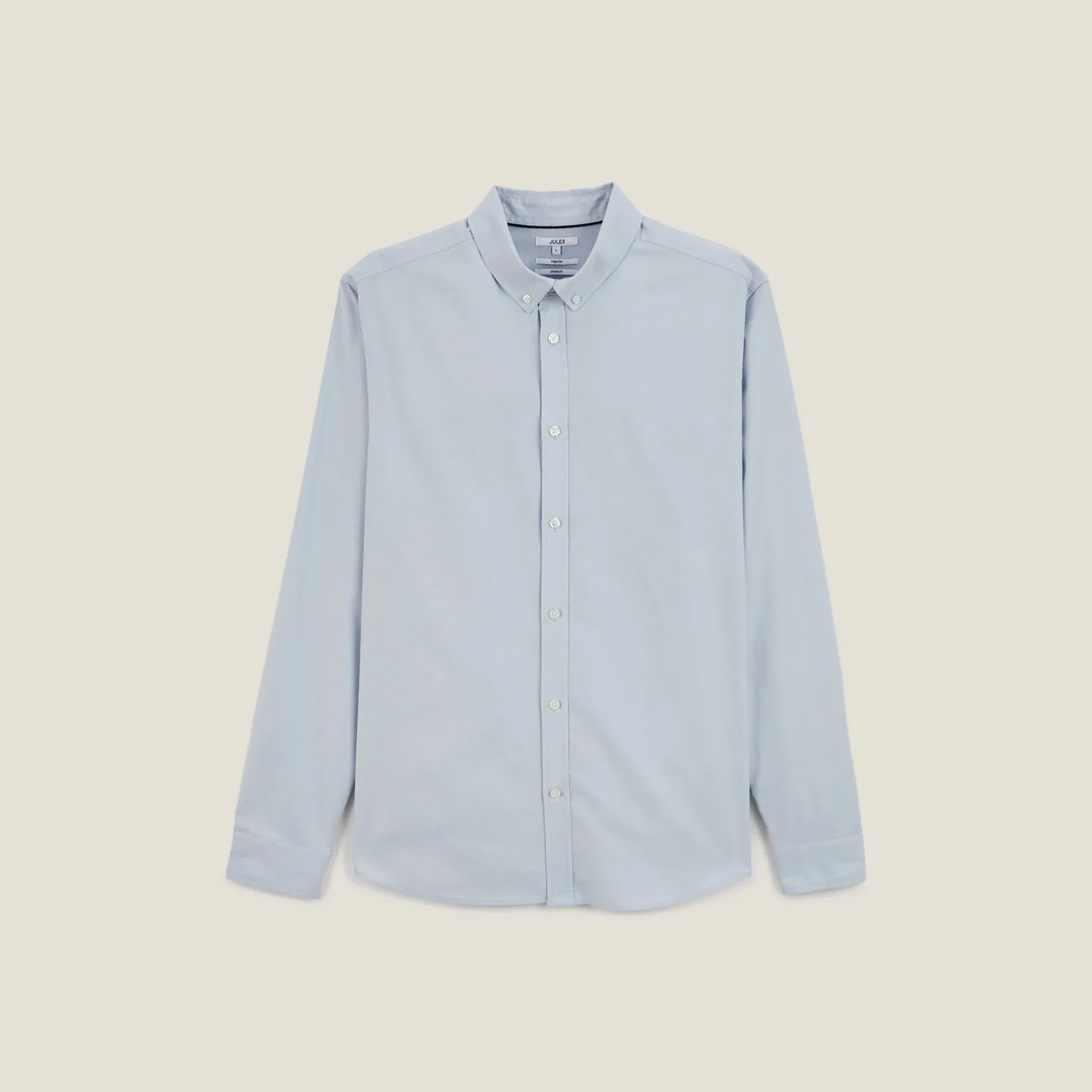 Elastaan overhemd in Oxford katoen