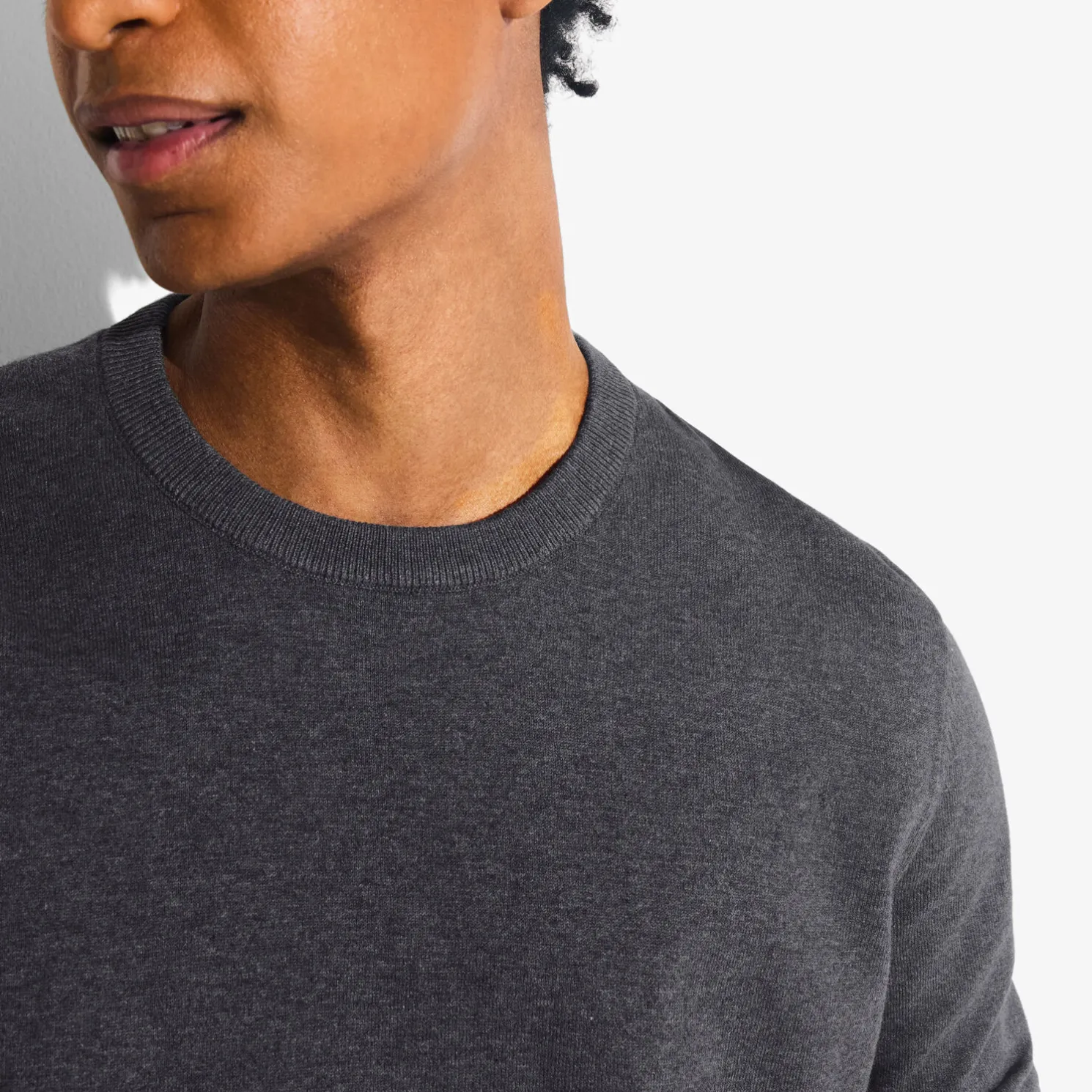 Essentiële trui met ronde hals