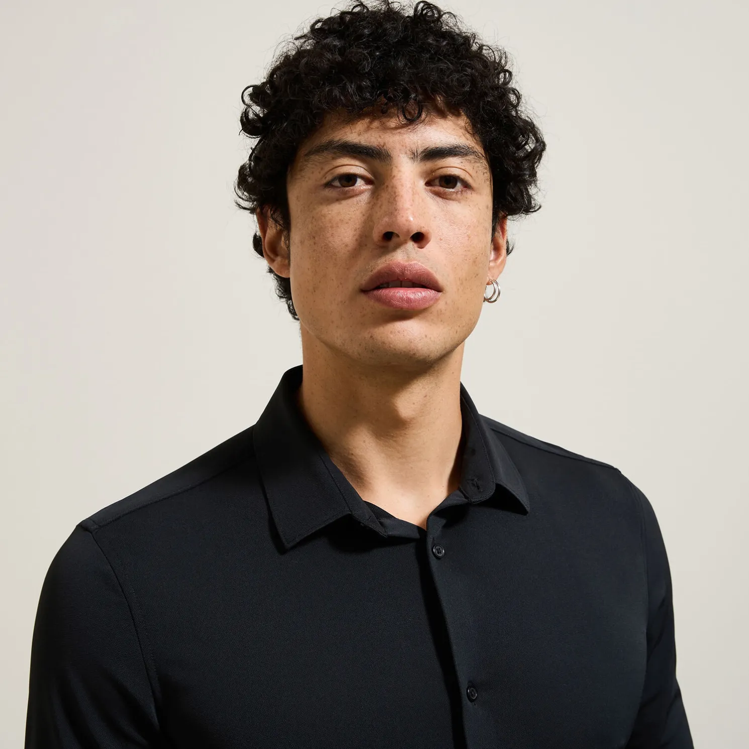 Extra slim fit polyamide elastaan overhemd