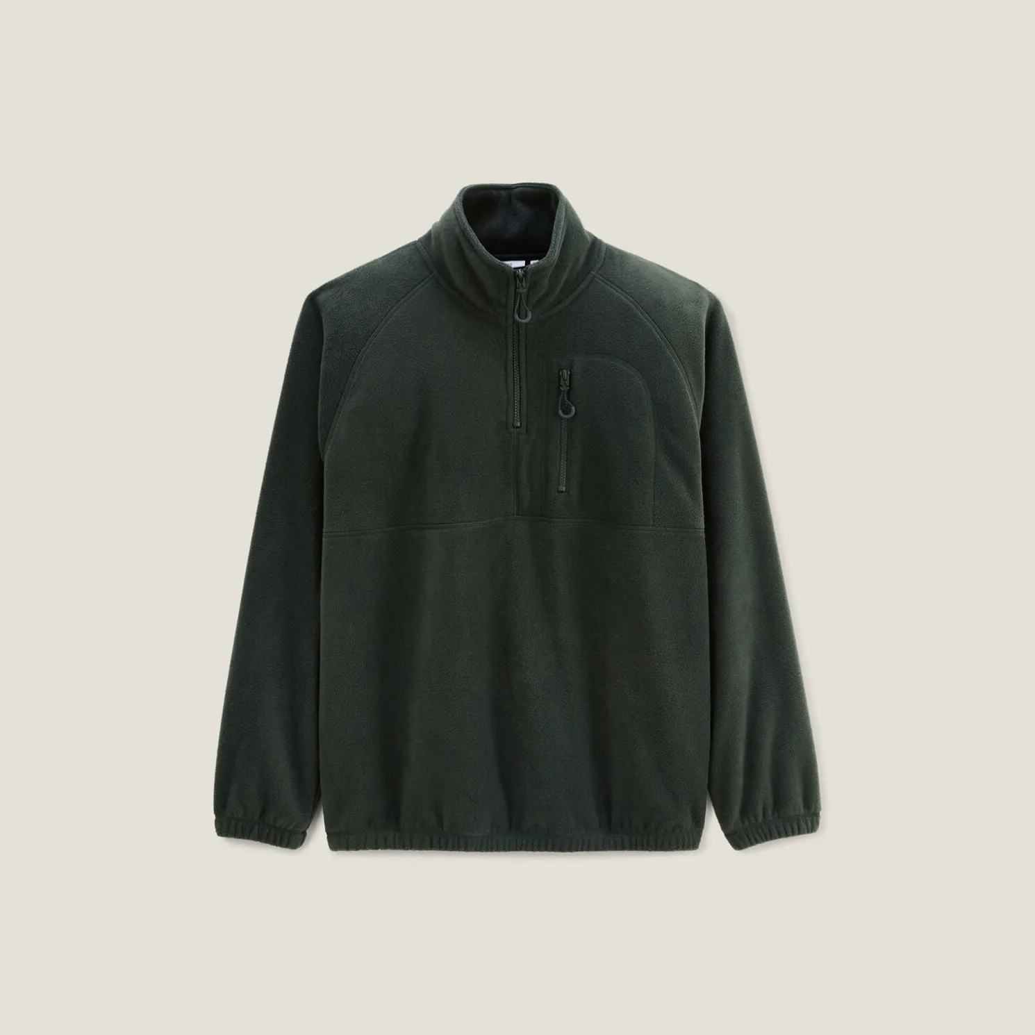 Fleecesweater met opstaande ritskraag