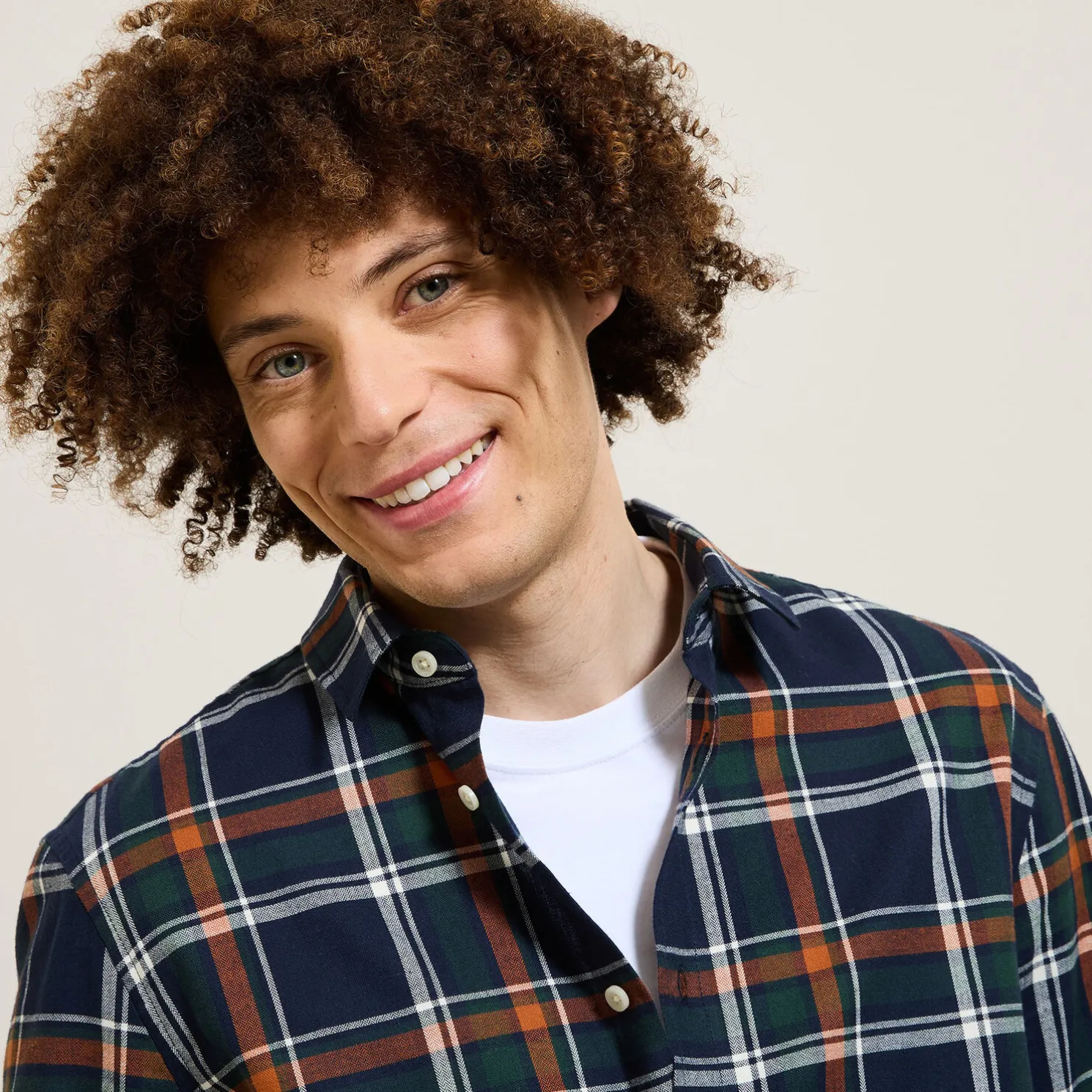 Geruit flanellen overhemd