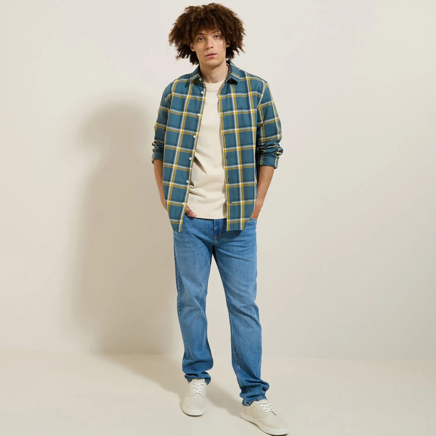 Geruit flanellen overhemd