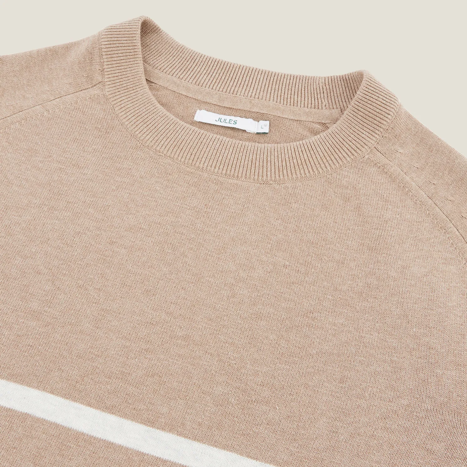 Gestreepte trui met ronde hals