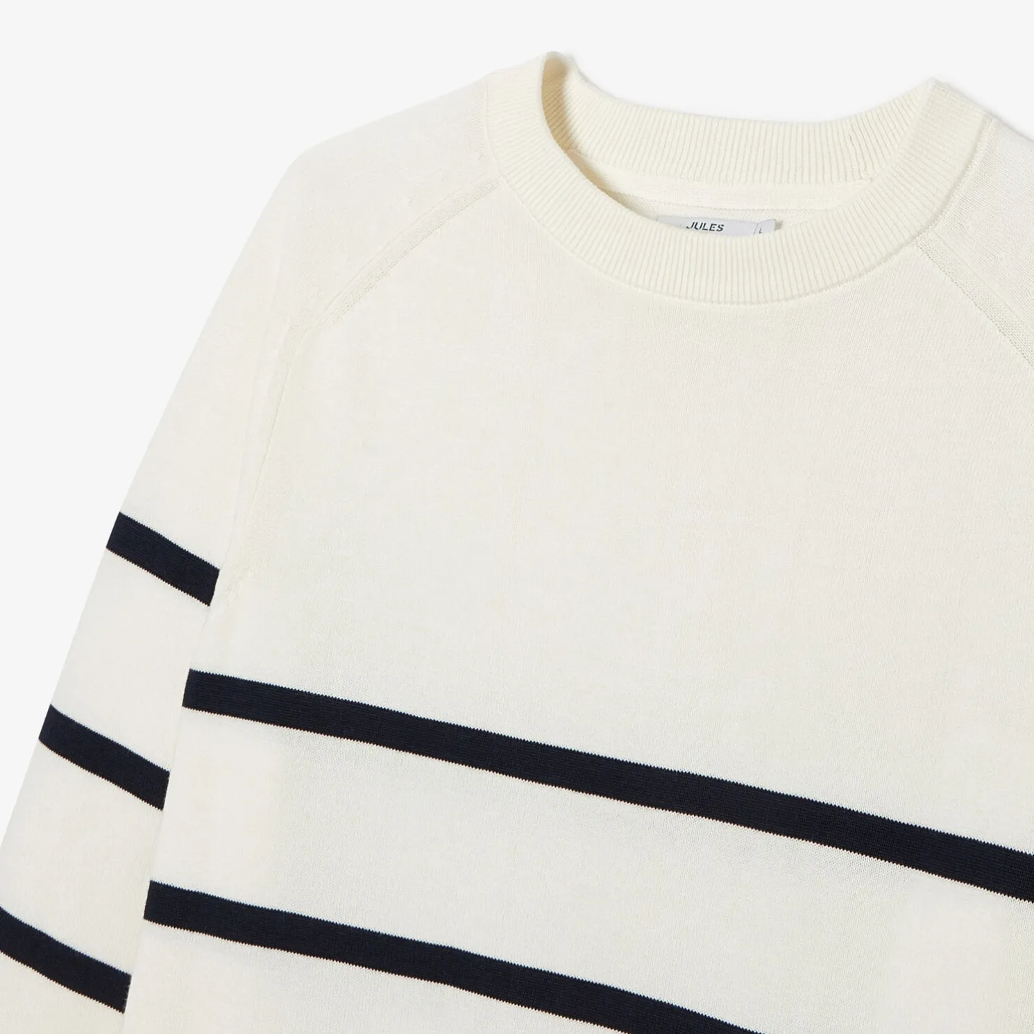 Gestreepte trui met ronde hals