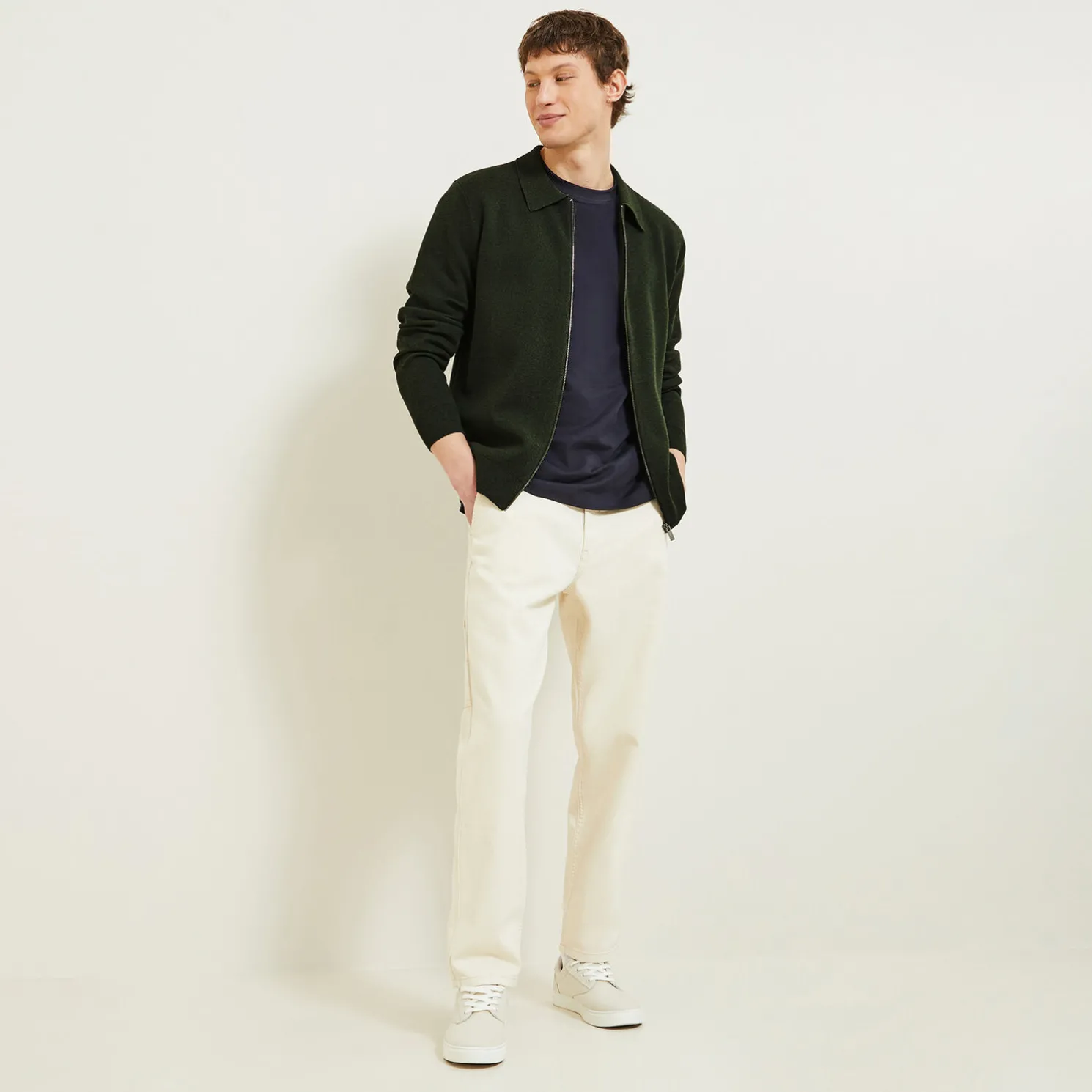 Giletvestje met hemdskraag