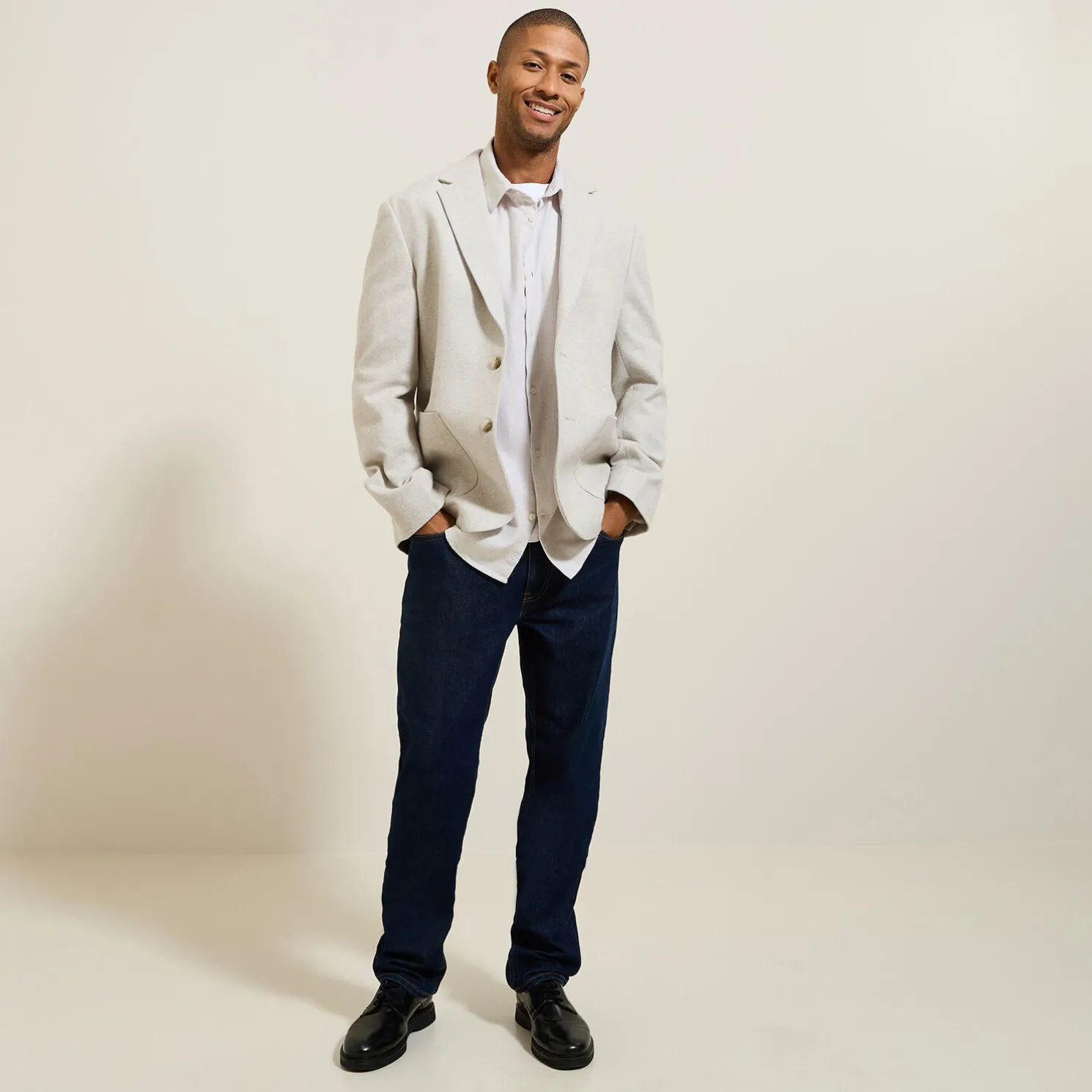 Hemd in flanelkatoen met klassieke kraag