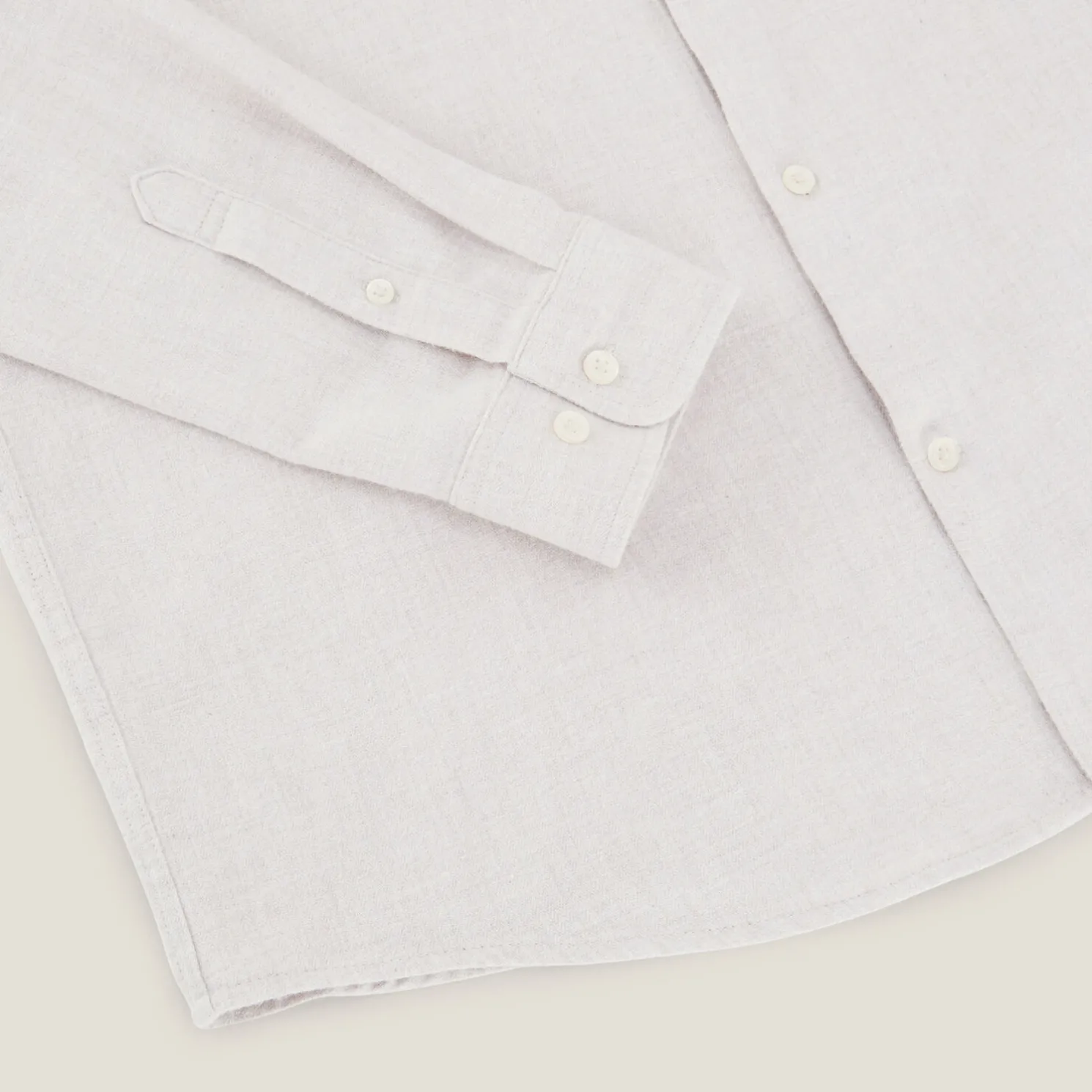 Hemd in flanelkatoen met klassieke kraag