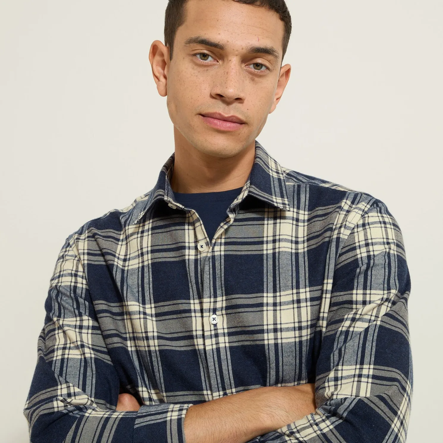 Hemd met ruitjes in flanelkatoen