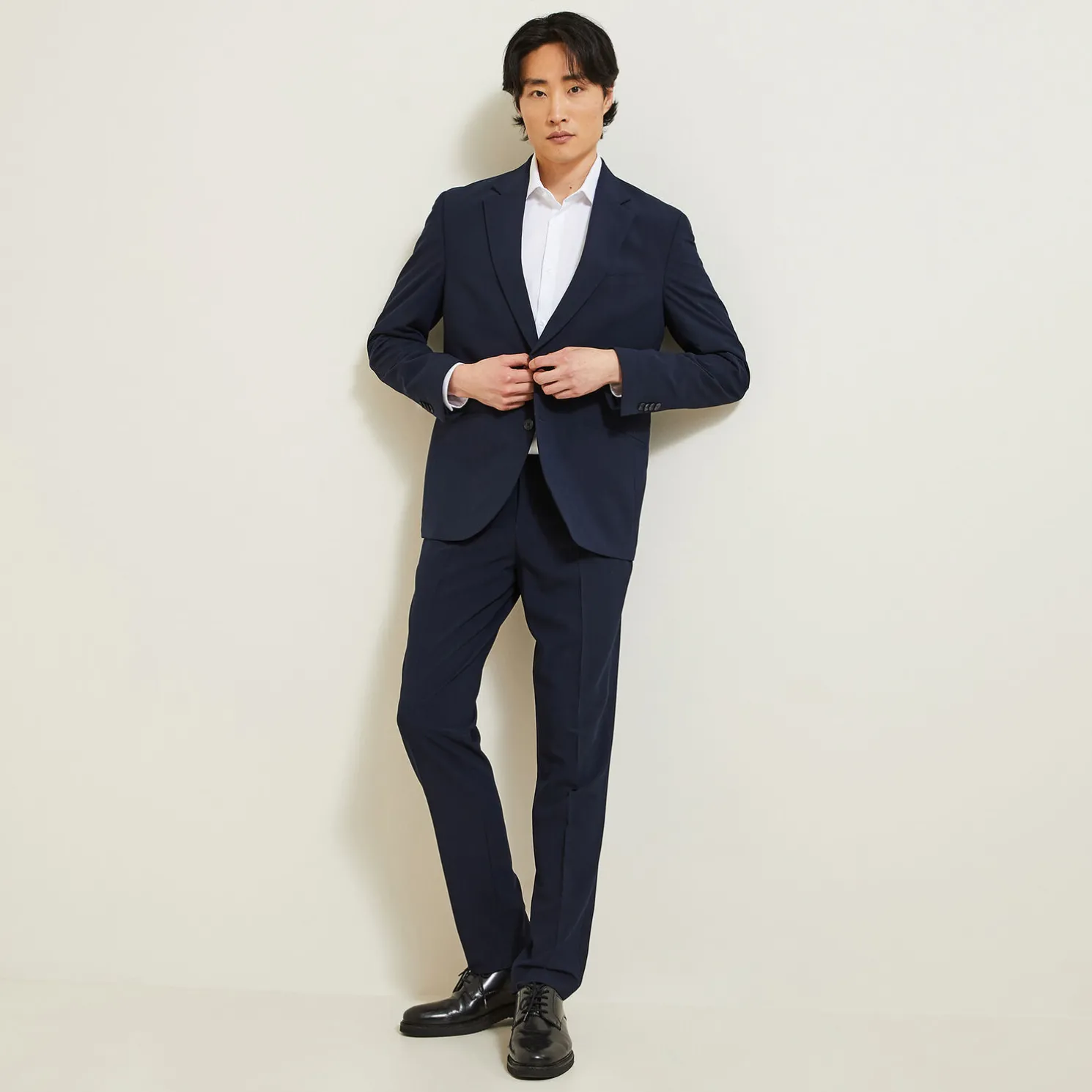 Het pakket comfortabel kostuum - Donkerblauw