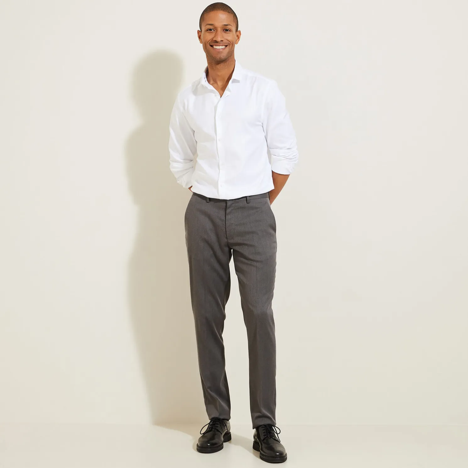 Het pakket slim kostuum - Grijs