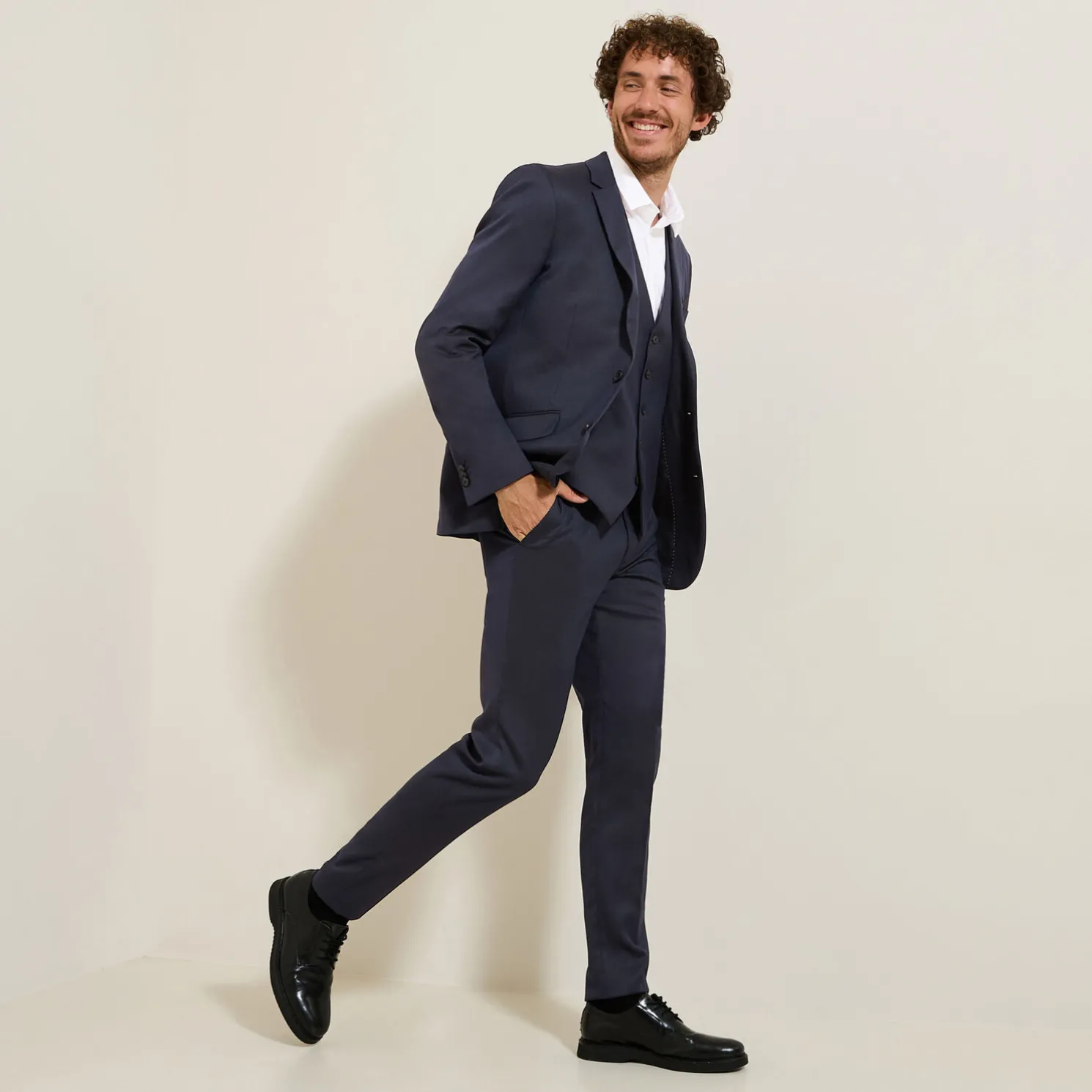 Het pakket slim kostuum - Midden blauw