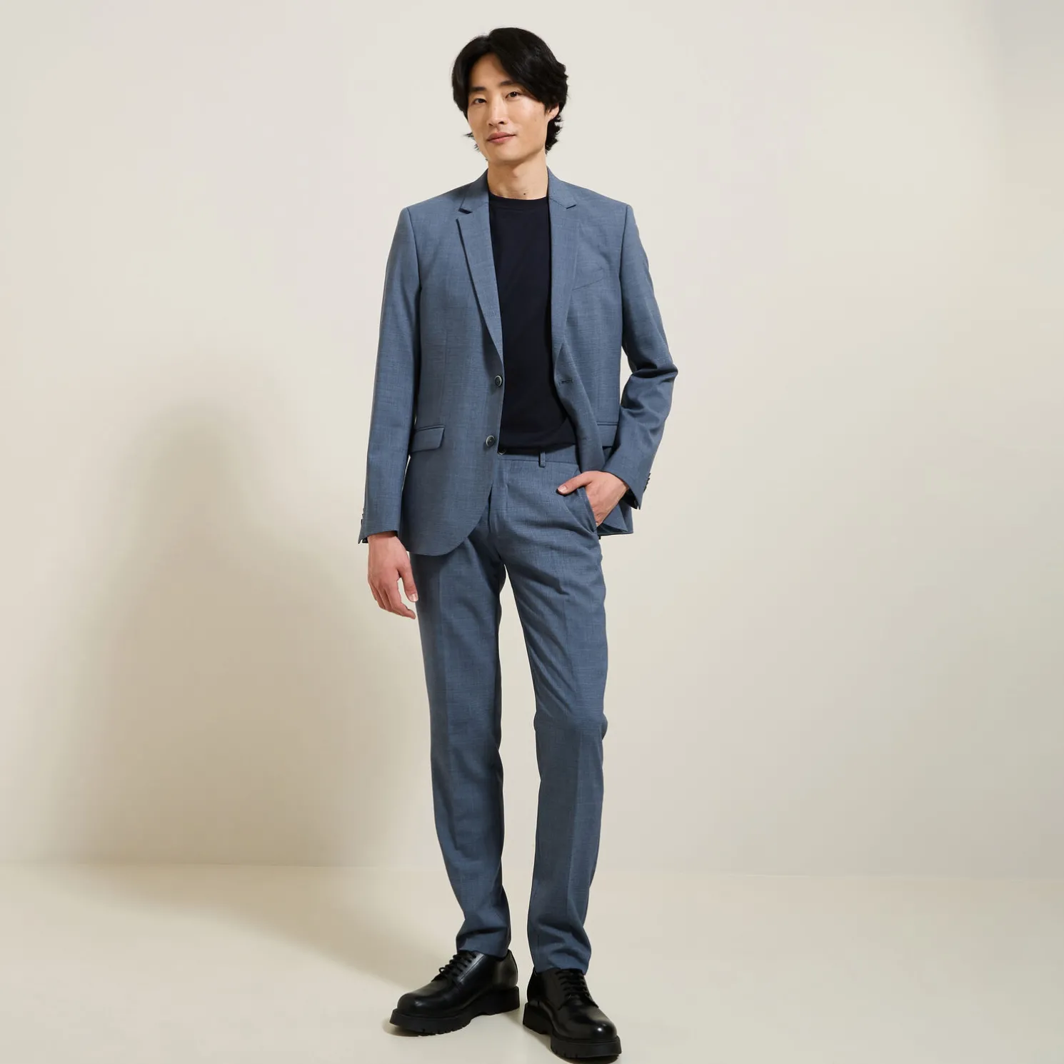 Het pakket slim kostuum - Blauw