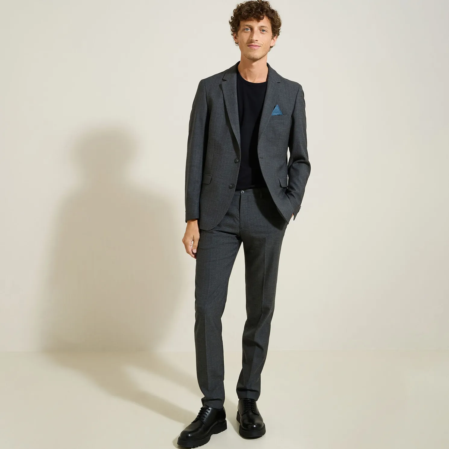 Het pakket slim kostuum - Midden grijs