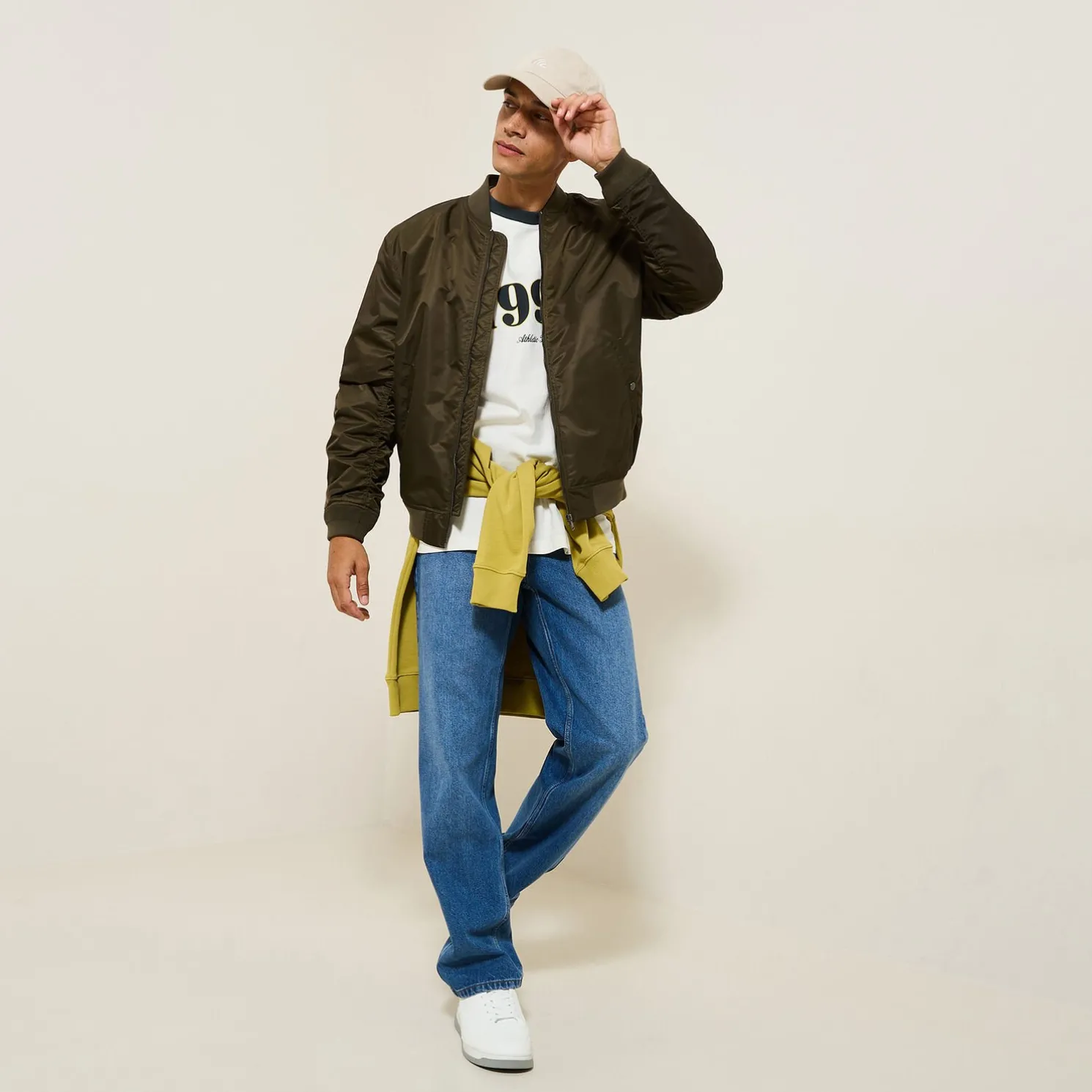 Iconisch T-shirt 1996 met contrasterende ronde hal