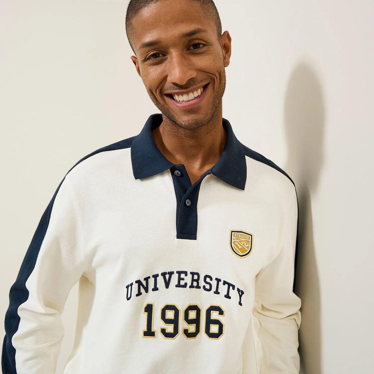 Iconische polo met lange mouwen