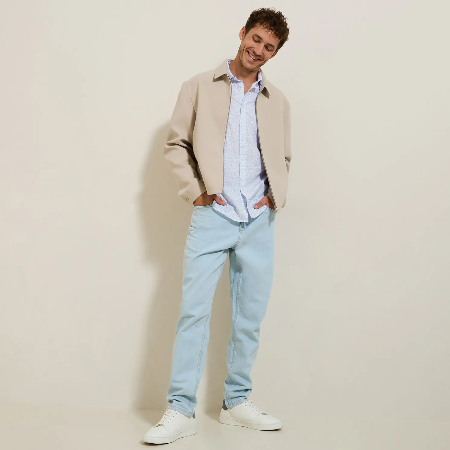 Katoenen hemd met bloemenprint