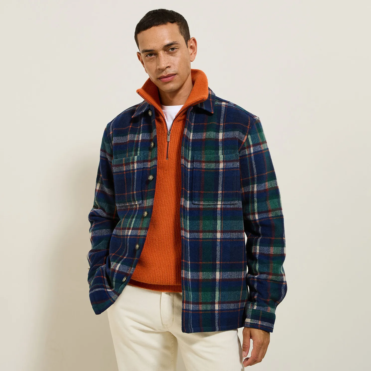 Katoenen overhemd met ruitjes