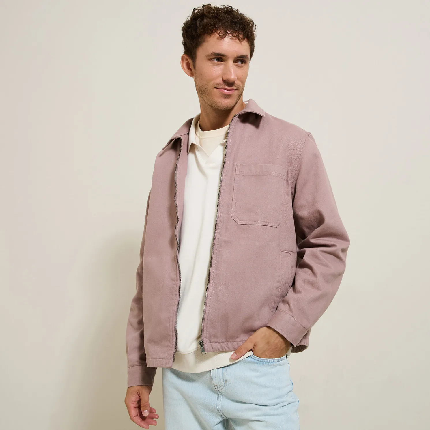 Katoenen overhemd met rits