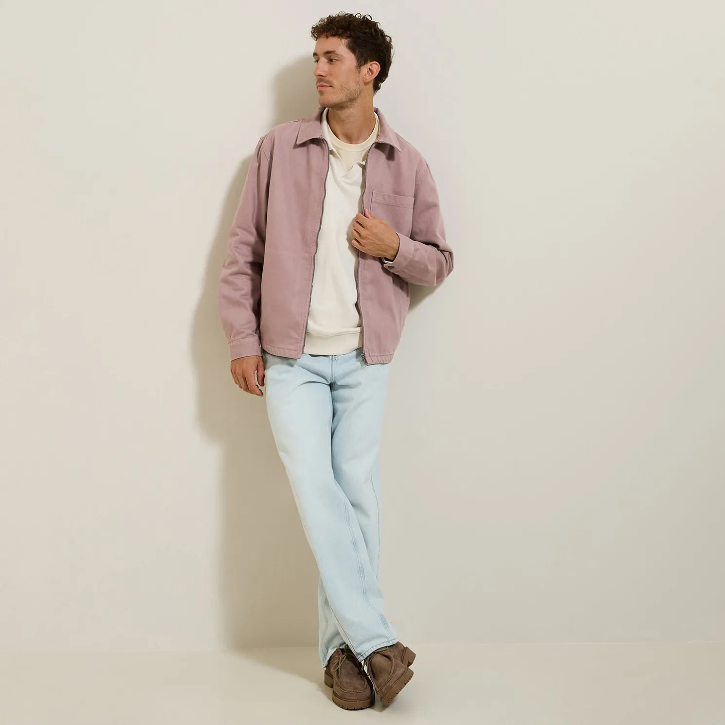 Katoenen overhemd met rits