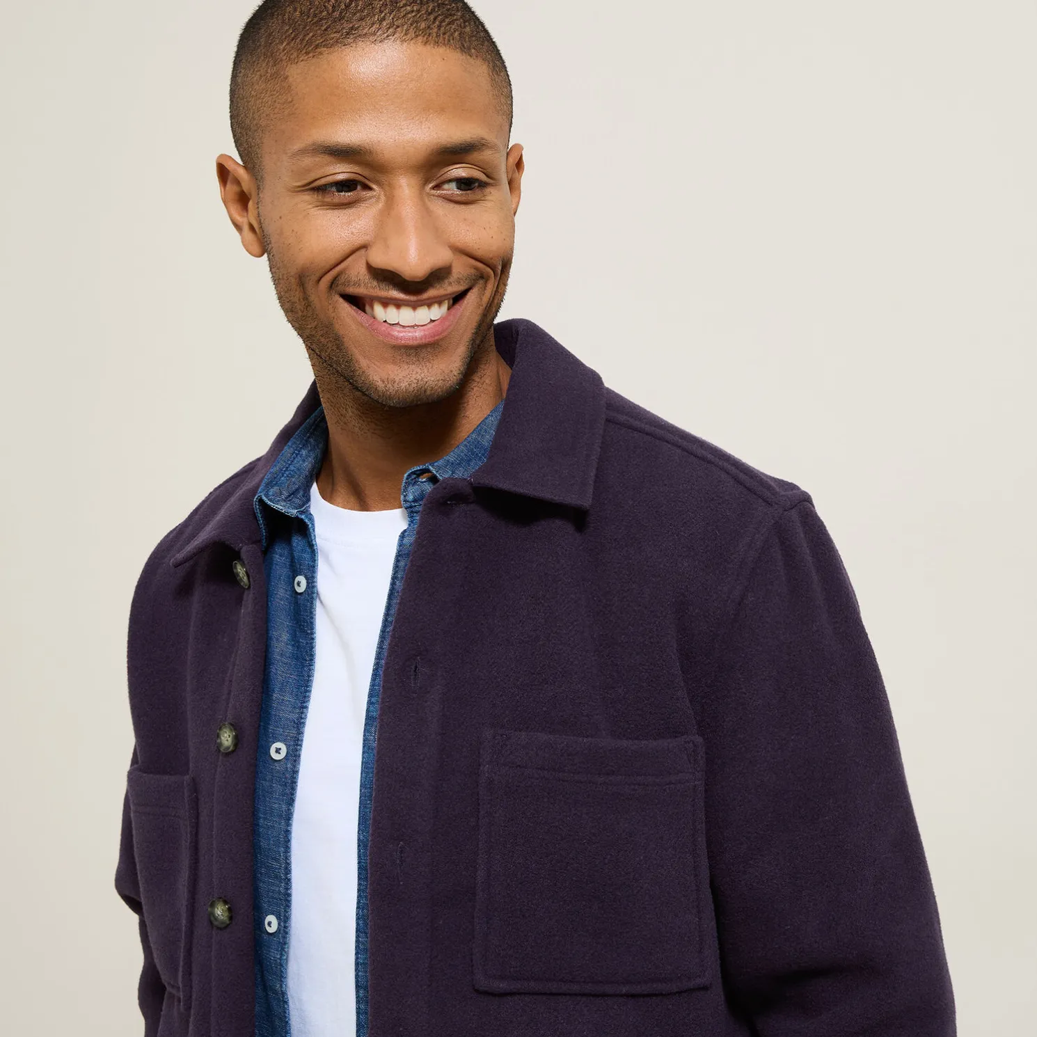 Katoenen overhemd met hemdskraag