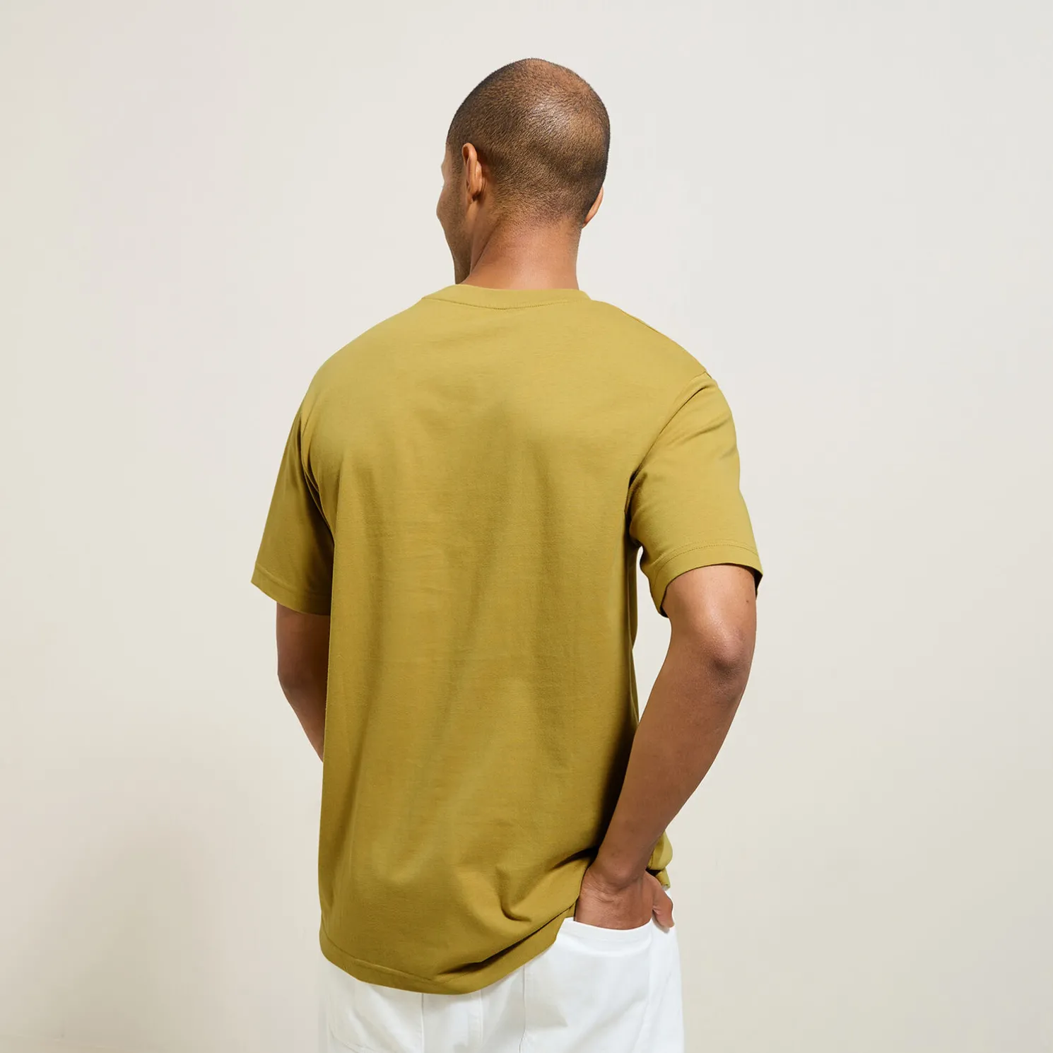 Katoenen T-shirt met ronde hals en print