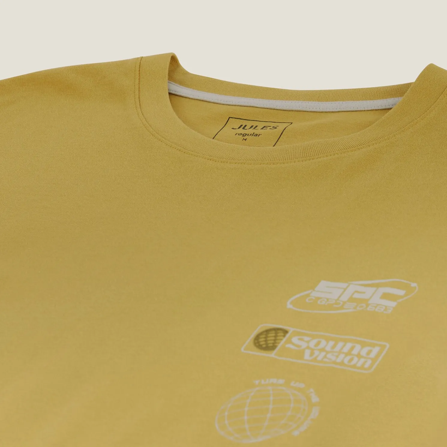 Katoenen T-shirt met ronde hals en print