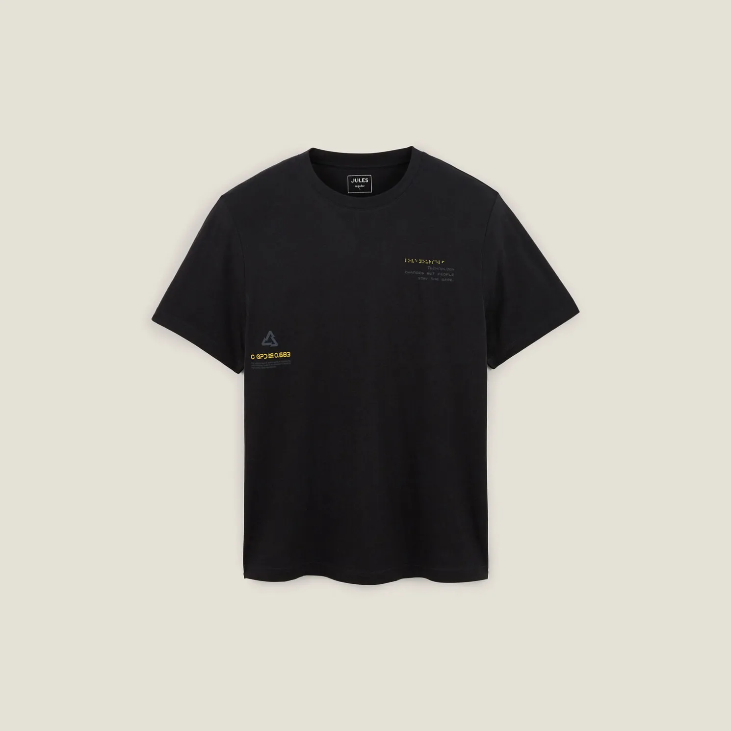 Katoenen T-shirt met ronde hals en print