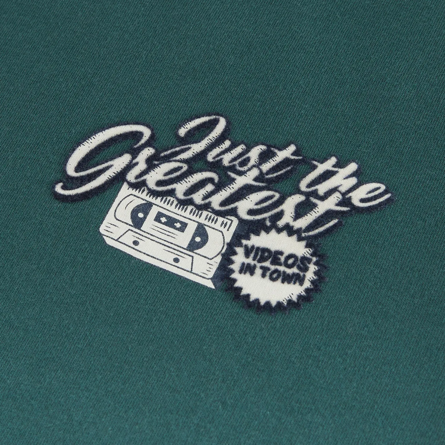 Katoenen T-shirt met ronde hals en print