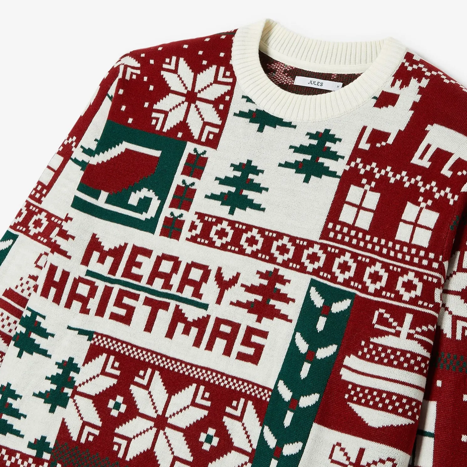 Kersttrui met ronde hals