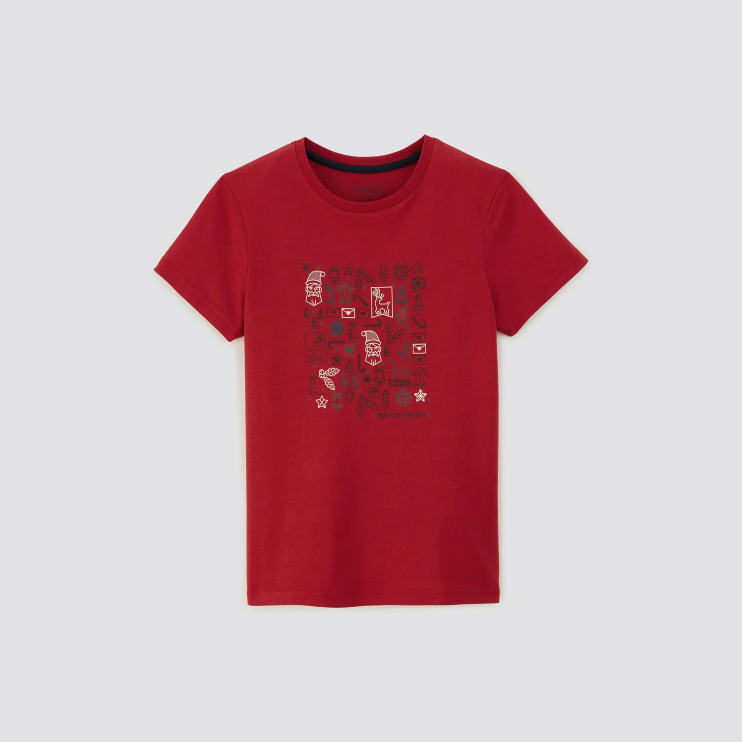 Kinder-t-shirt met kerstprint