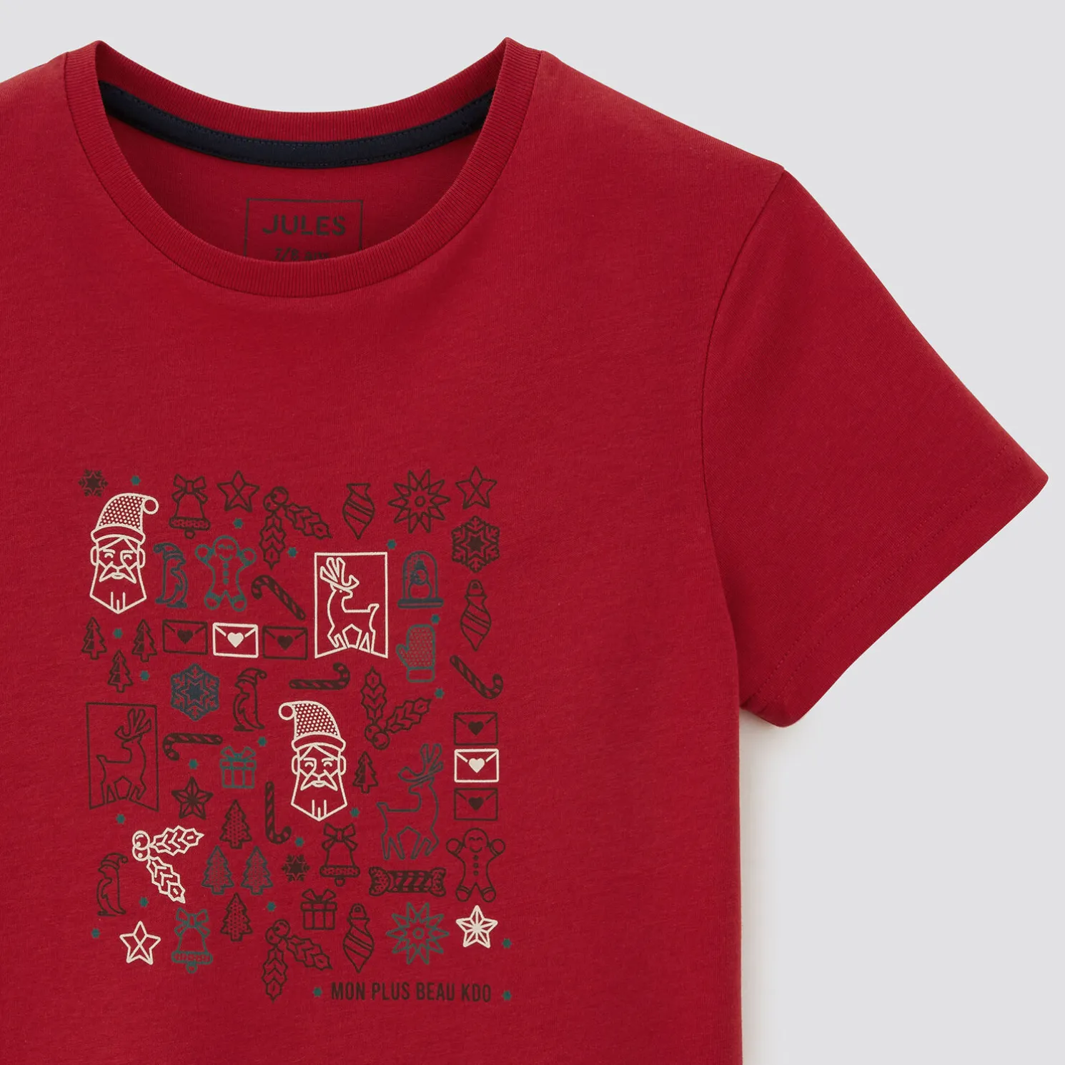 Kinder-t-shirt met kerstprint