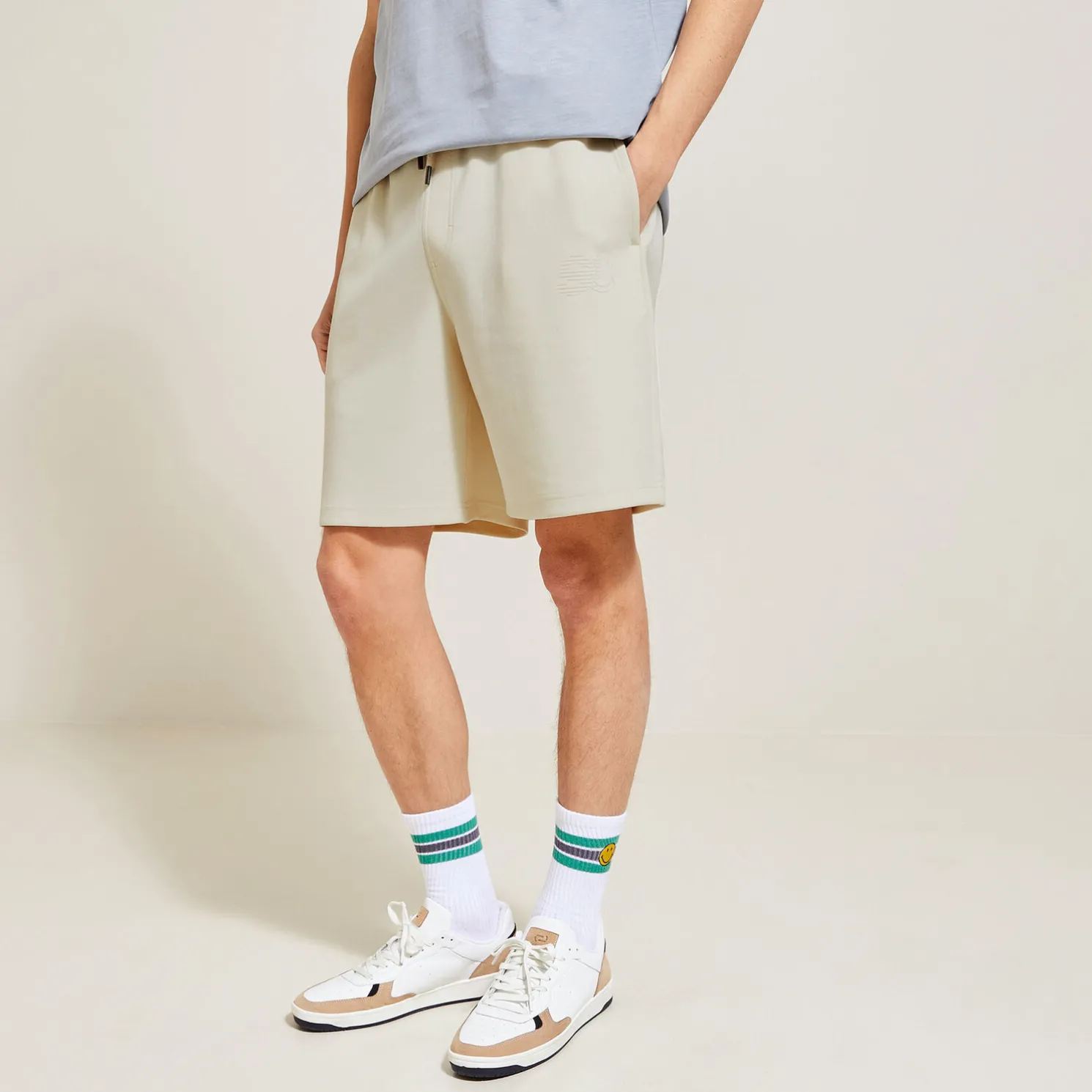 Korte broek in fleece, Smiley-licentie