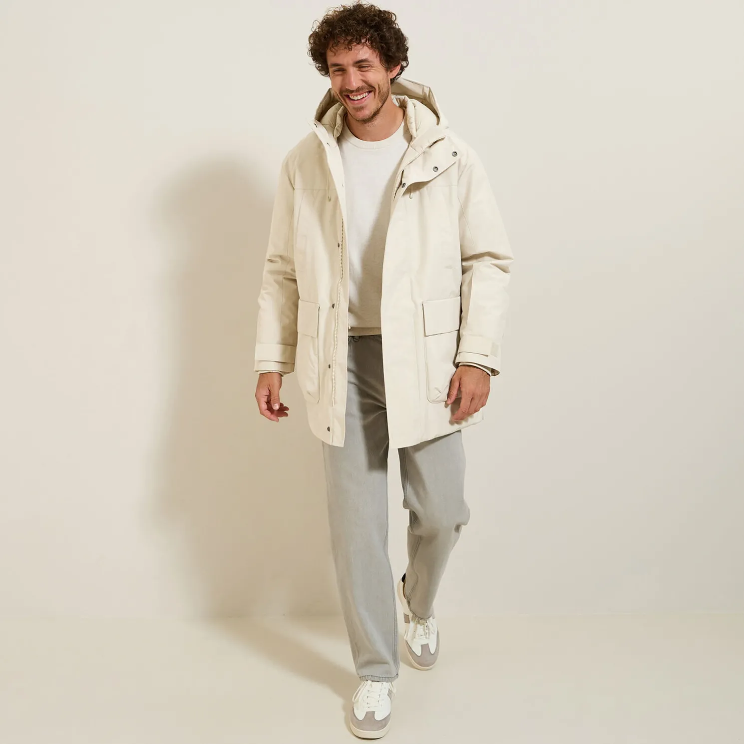 Lange waterafstotende winterparka