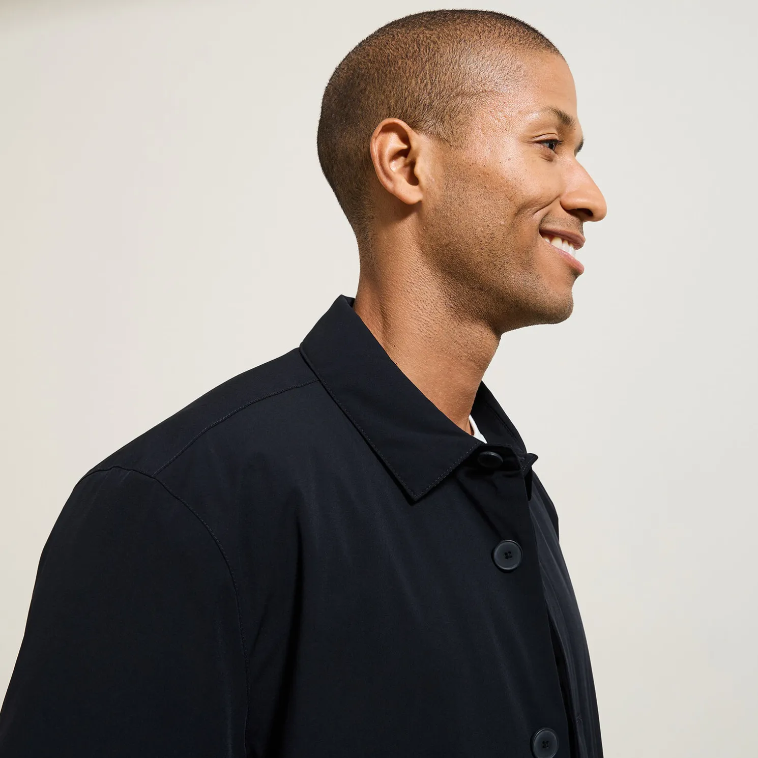 Licht overhemd met vulling