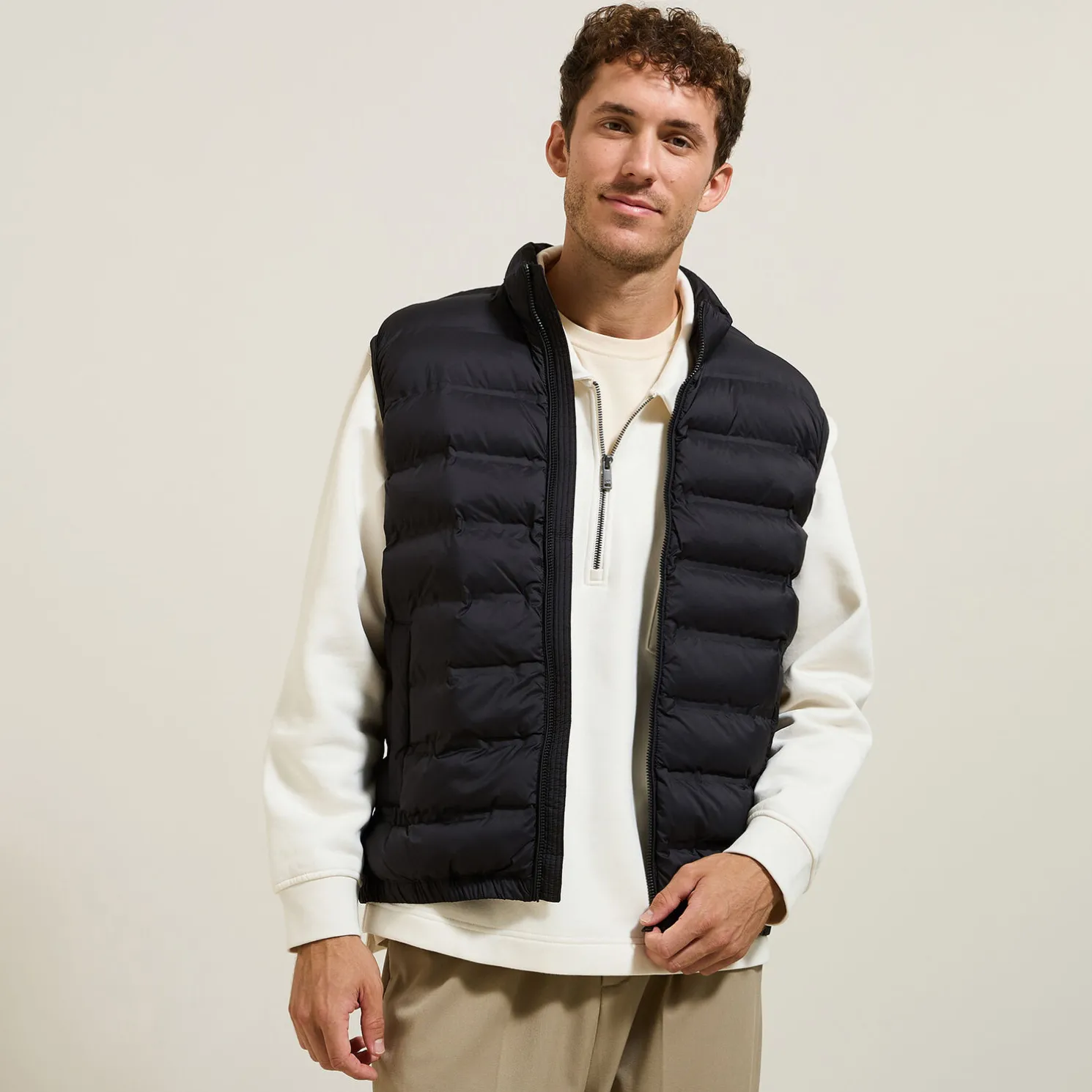 Lichte bodywarmer zonder mouwen