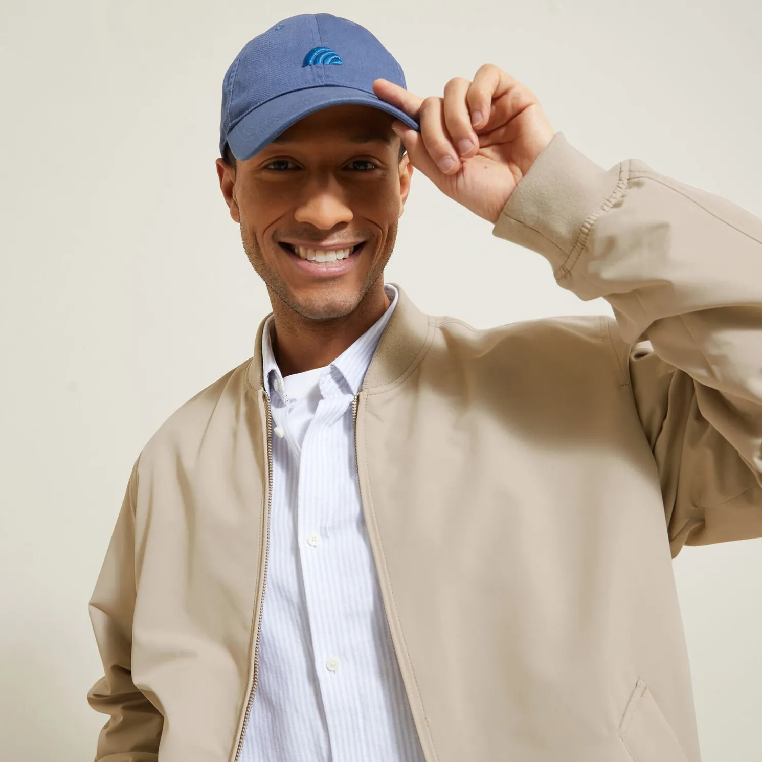 Lichte jack met rits