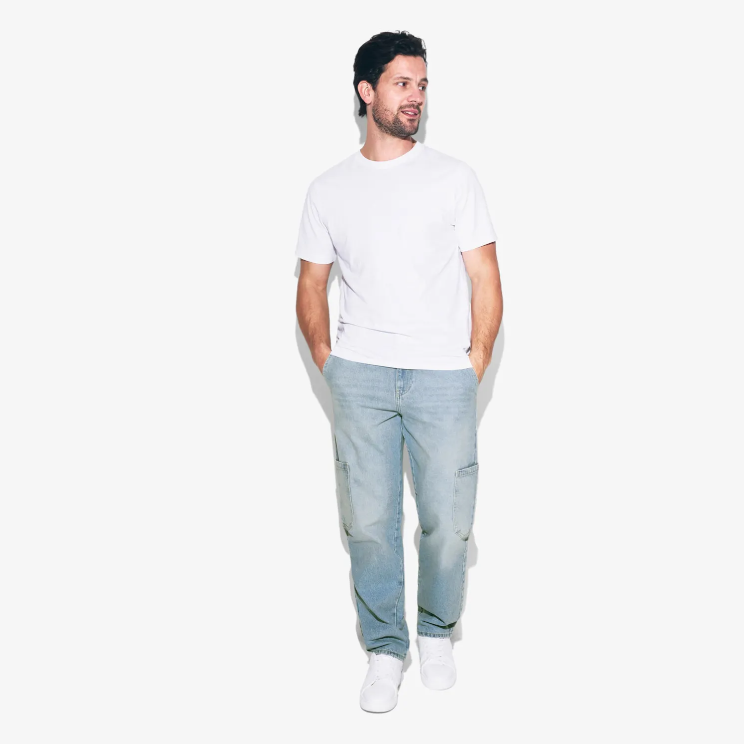 Loose fit jeans cargozakken