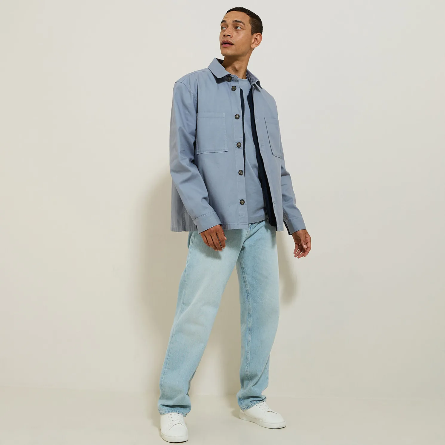 Loose fit jeans in 100% katoen