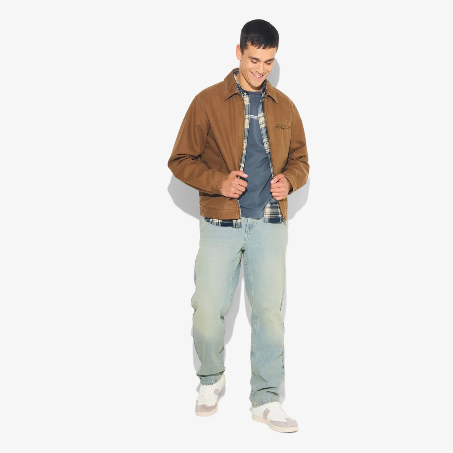 Loose fit jeans in 100% katoen