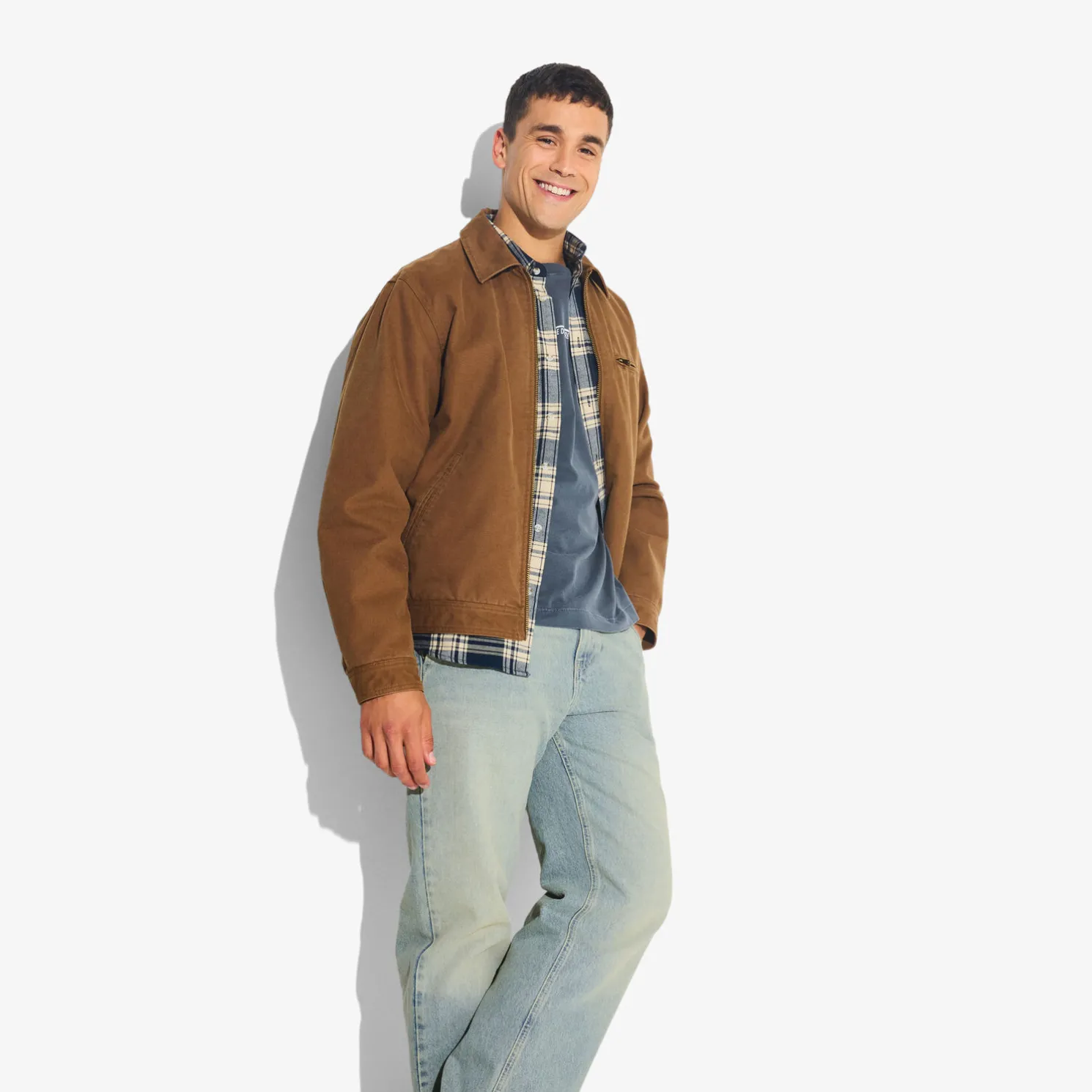 Loose fit jeans in 100% katoen