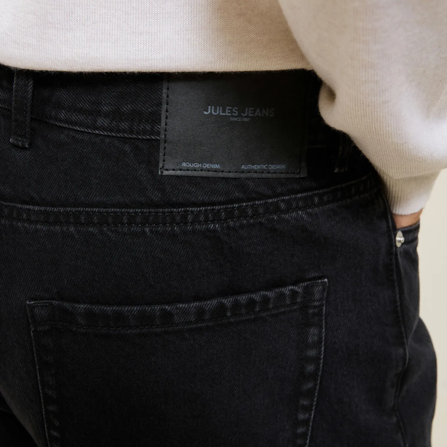 Loose fit jeans in 100% katoen