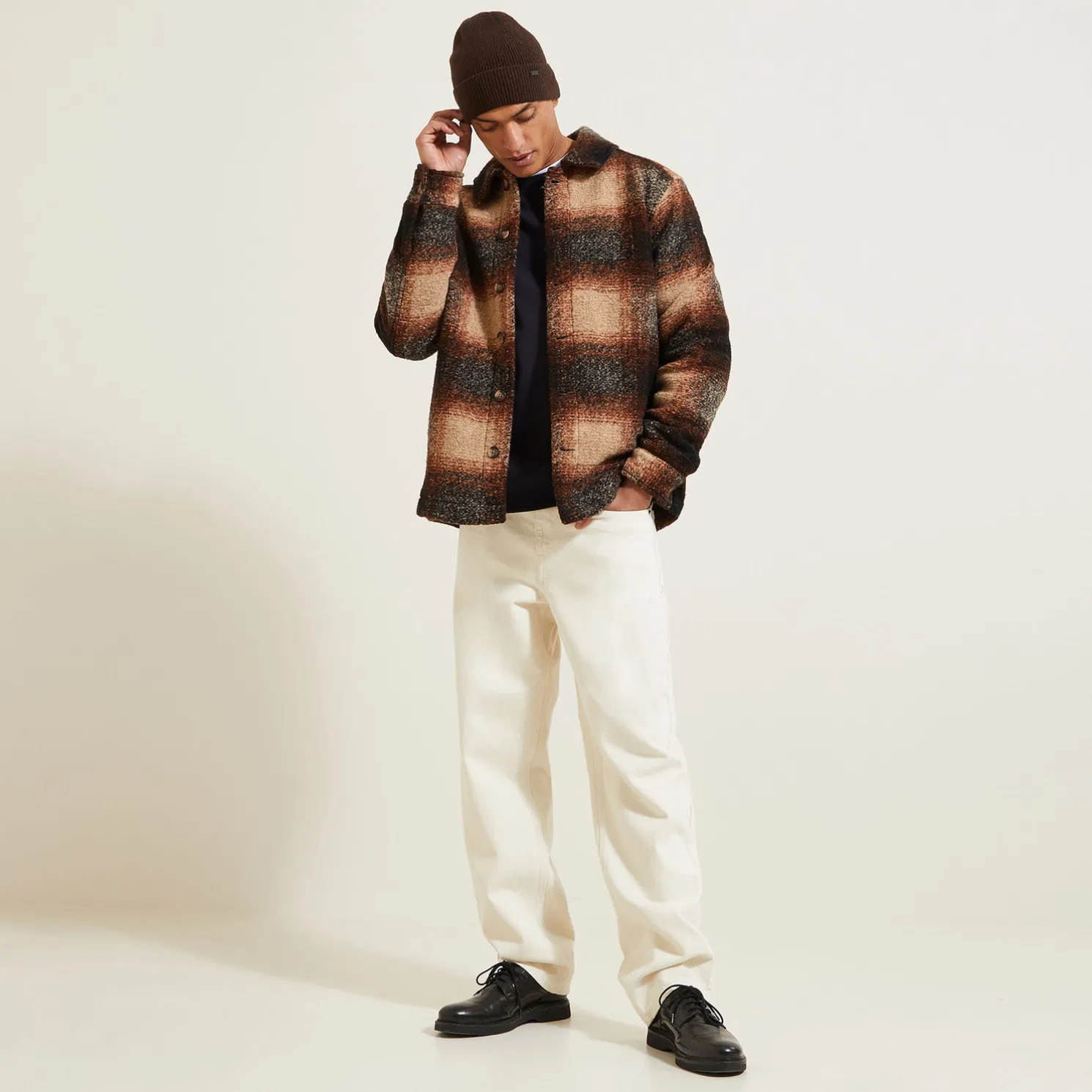 Loose jeans in 100% katoen