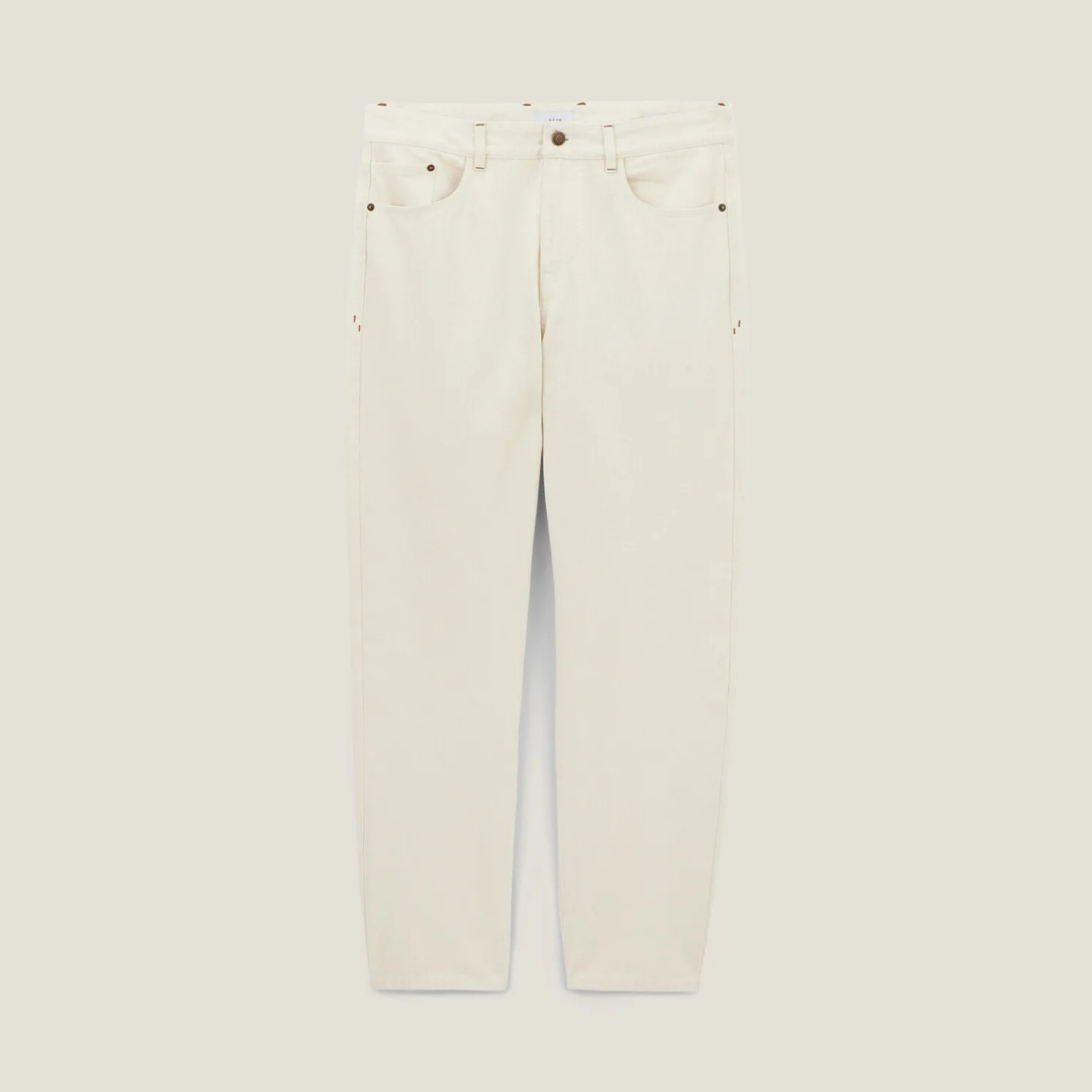 Loose jeans in 100% katoen