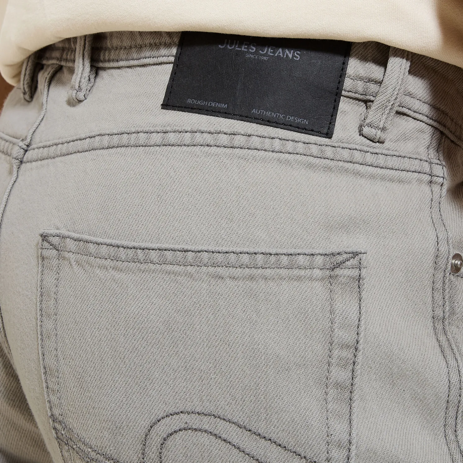 Loose jeans in 100% katoen